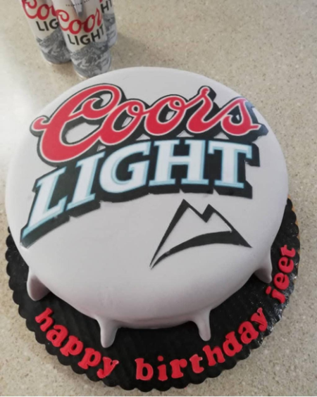 Alcohol Themed Coors Beer cake to order in Trinidad and Tobago