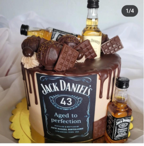 Jack Daniels Chocolate Explosion Cake delivered in Trinidad and Tobago