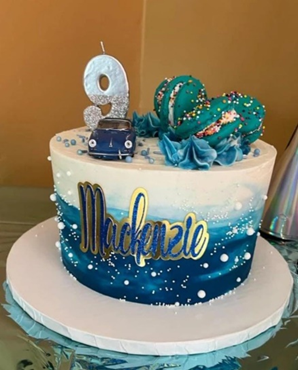 Custom Macaroon Under the Sea Cake for delivery in Trinidad and Tobago